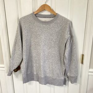 Aerie Womens Oversized Boxy Sweatshirt Size XS Crew Neck Gray Athleisure